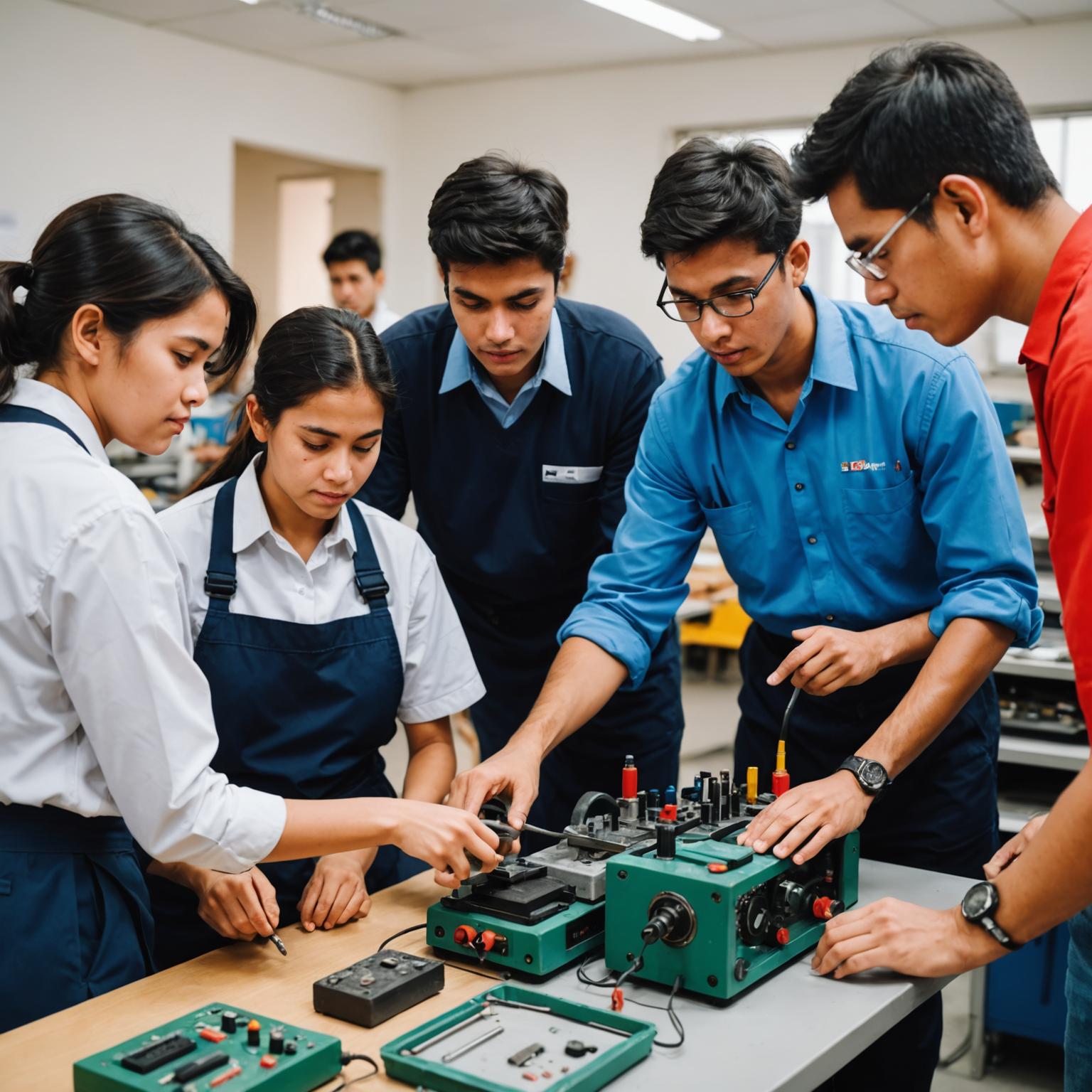 Hands-on vocational training session